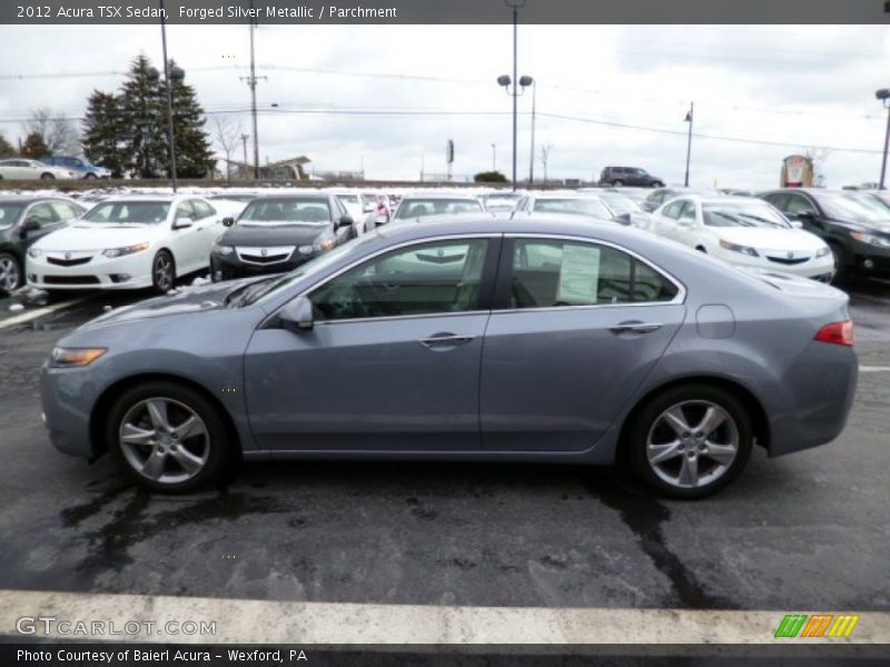 Forged Silver Metallic / Parchment 2012 Acura TSX Sedan