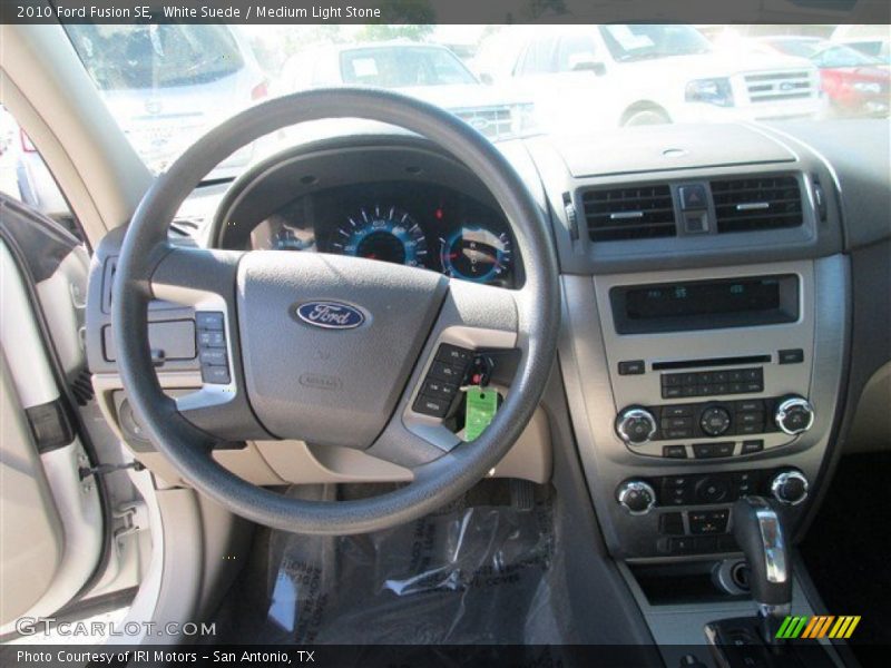 White Suede / Medium Light Stone 2010 Ford Fusion SE