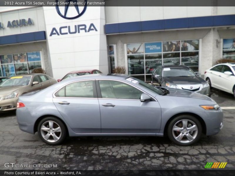 Forged Silver Metallic / Parchment 2012 Acura TSX Sedan
