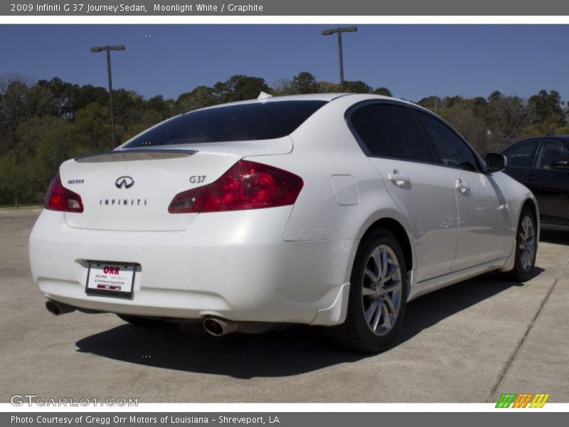 Moonlight White / Graphite 2009 Infiniti G 37 Journey Sedan