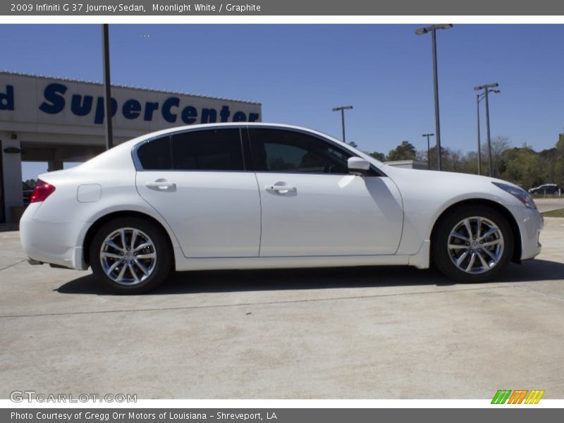 Moonlight White / Graphite 2009 Infiniti G 37 Journey Sedan