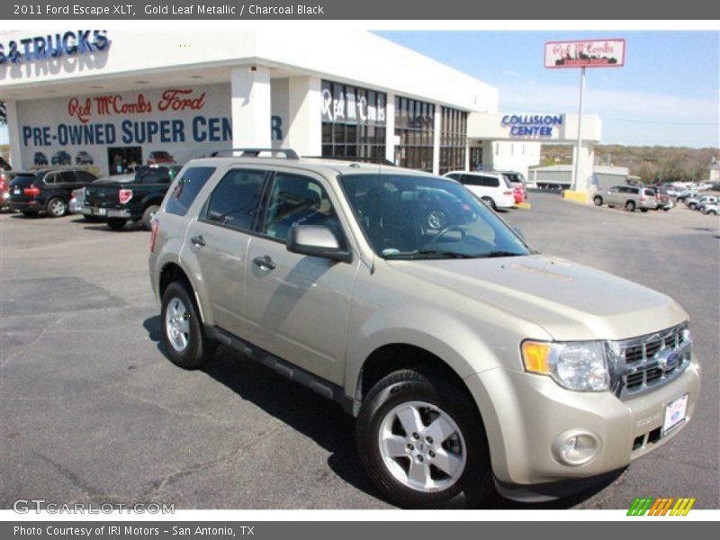 Gold Leaf Metallic / Charcoal Black 2011 Ford Escape XLT