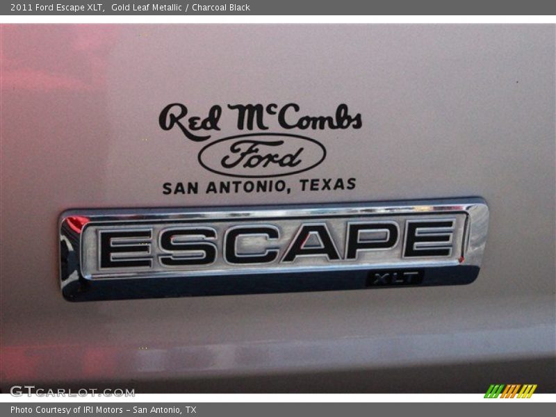 Gold Leaf Metallic / Charcoal Black 2011 Ford Escape XLT