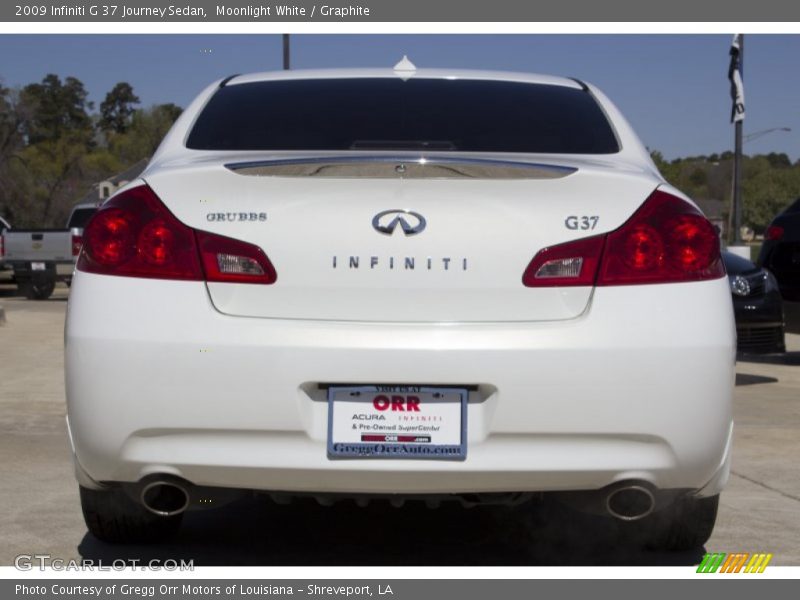 Moonlight White / Graphite 2009 Infiniti G 37 Journey Sedan