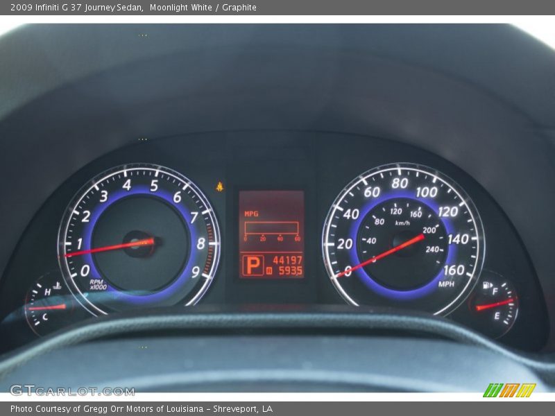 Moonlight White / Graphite 2009 Infiniti G 37 Journey Sedan