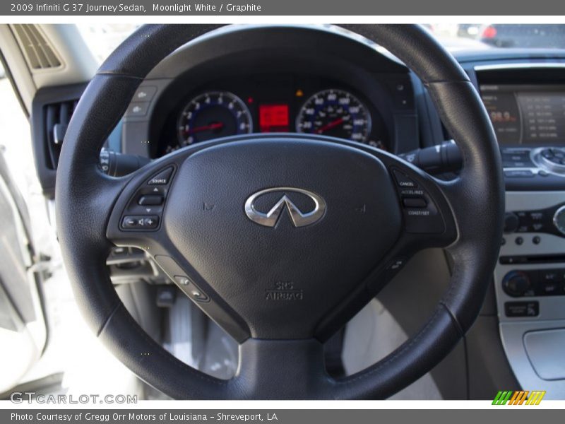 Moonlight White / Graphite 2009 Infiniti G 37 Journey Sedan