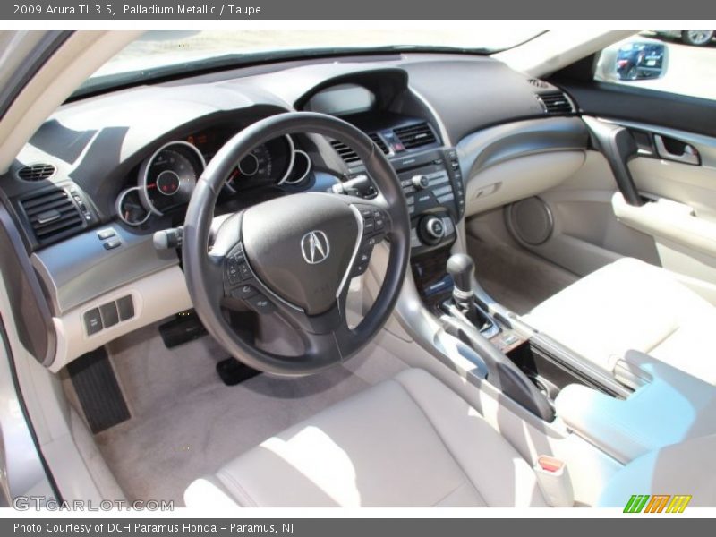 Palladium Metallic / Taupe 2009 Acura TL 3.5