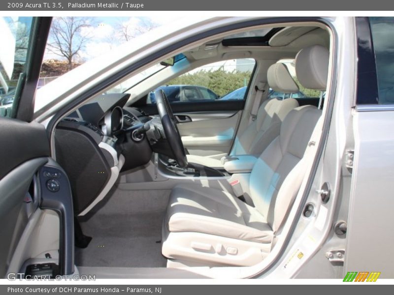 Palladium Metallic / Taupe 2009 Acura TL 3.5