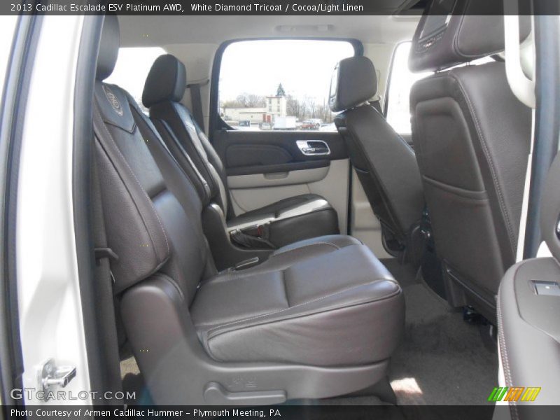 Rear Seat of 2013 Escalade ESV Platinum AWD