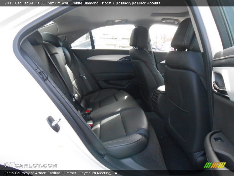 White Diamond Tricoat / Jet Black/Jet Black Accents 2013 Cadillac ATS 3.6L Premium AWD