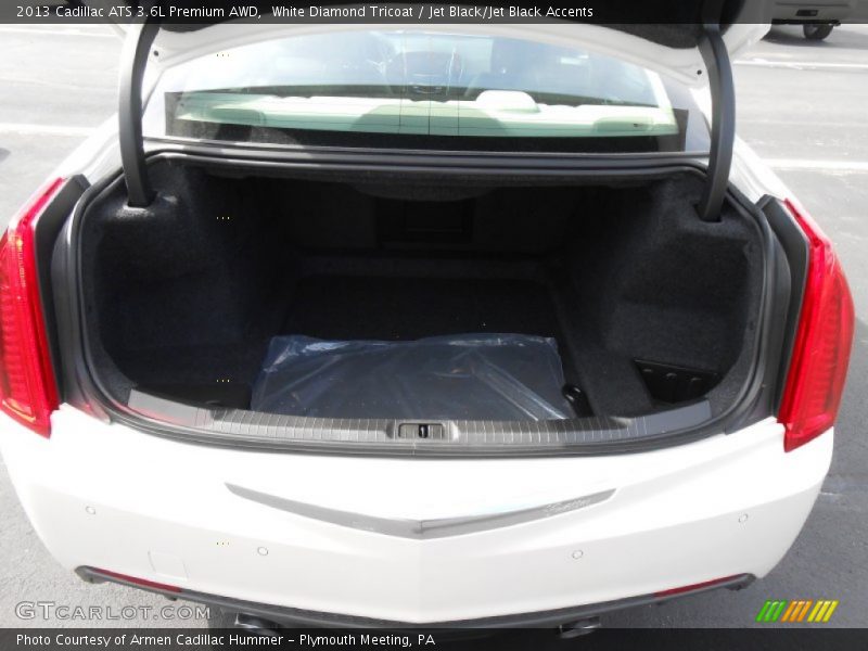 White Diamond Tricoat / Jet Black/Jet Black Accents 2013 Cadillac ATS 3.6L Premium AWD