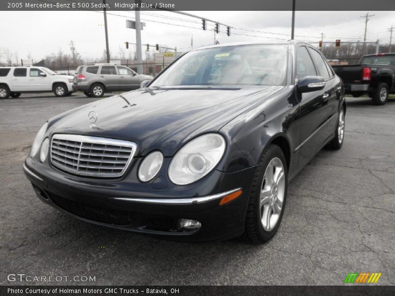 Midnight Blue / Stone 2005 Mercedes-Benz E 500 Sedan