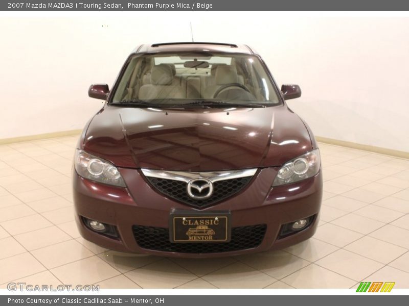 Phantom Purple Mica / Beige 2007 Mazda MAZDA3 i Touring Sedan