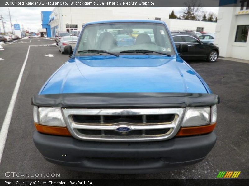 Bright Atlantic Blue Metallic / Medium Graphite 2000 Ford Ranger XL Regular Cab