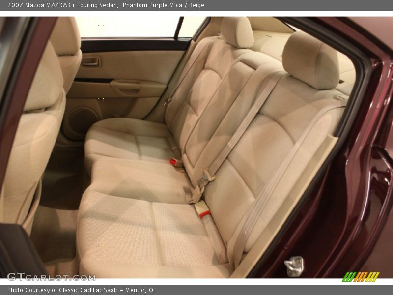 Rear Seat of 2007 MAZDA3 i Touring Sedan