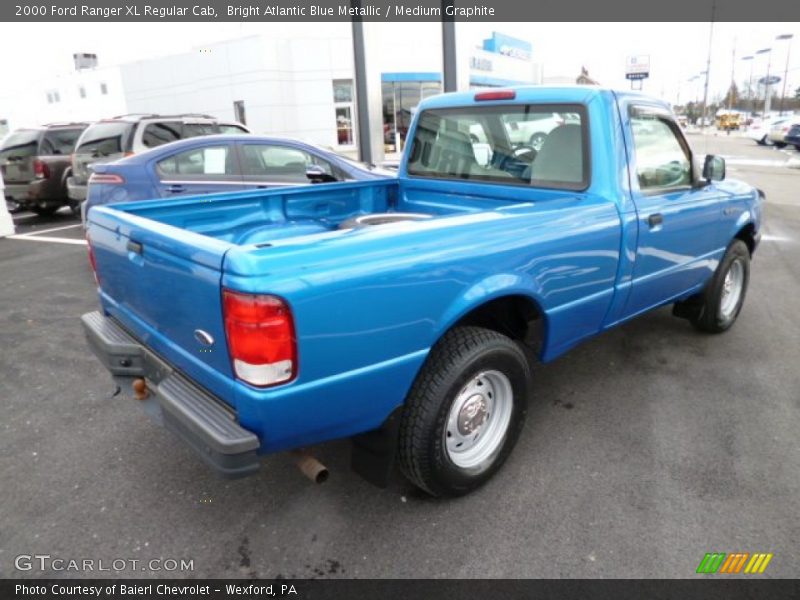 Bright Atlantic Blue Metallic / Medium Graphite 2000 Ford Ranger XL Regular Cab
