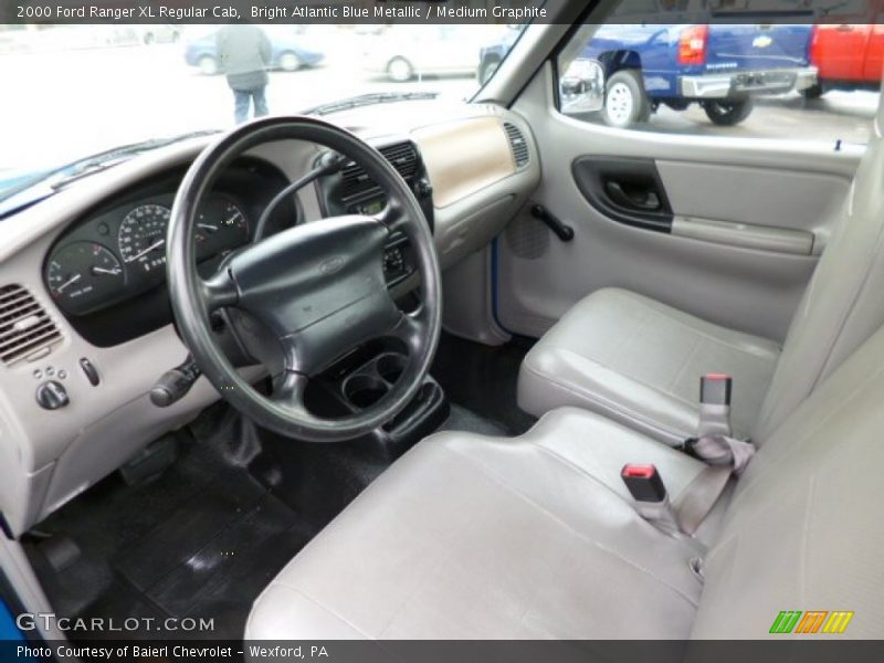 Medium Graphite Interior - 2000 Ranger XL Regular Cab 