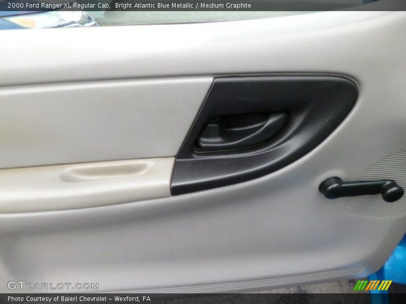 Bright Atlantic Blue Metallic / Medium Graphite 2000 Ford Ranger XL Regular Cab