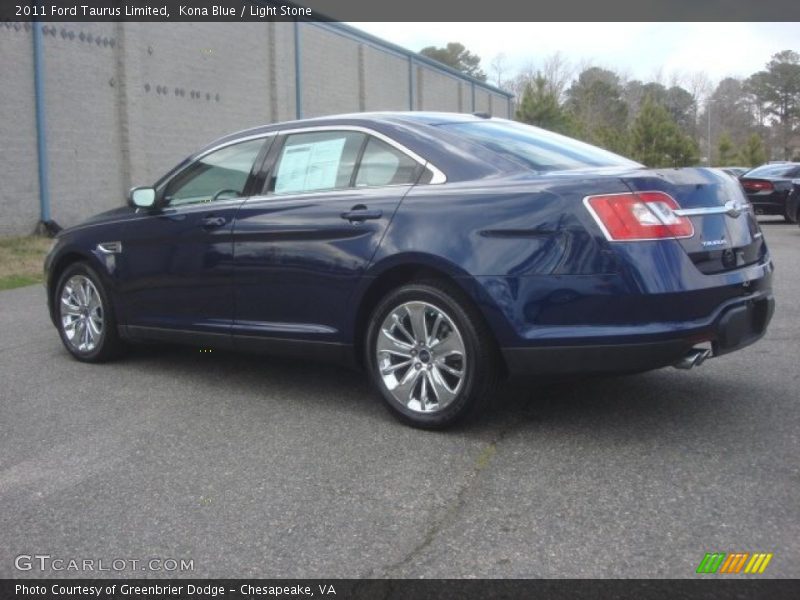Kona Blue / Light Stone 2011 Ford Taurus Limited