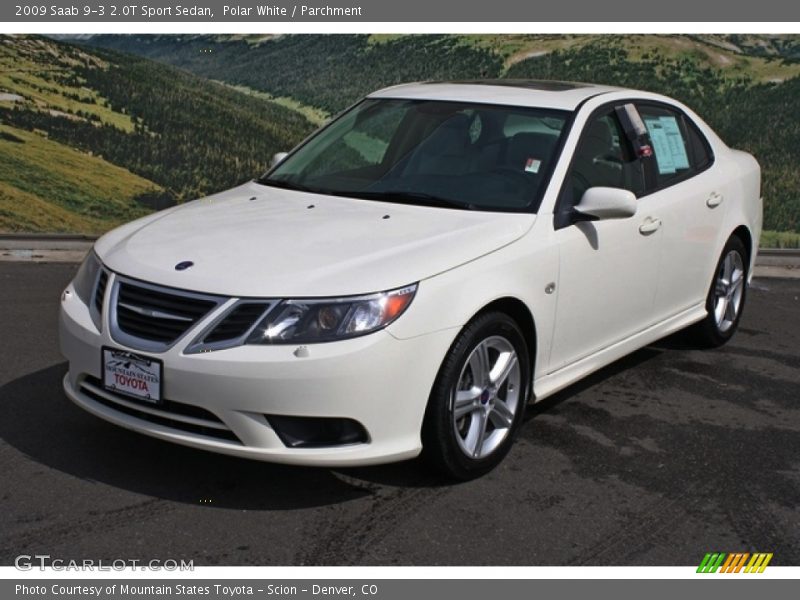 Polar White / Parchment 2009 Saab 9-3 2.0T Sport Sedan