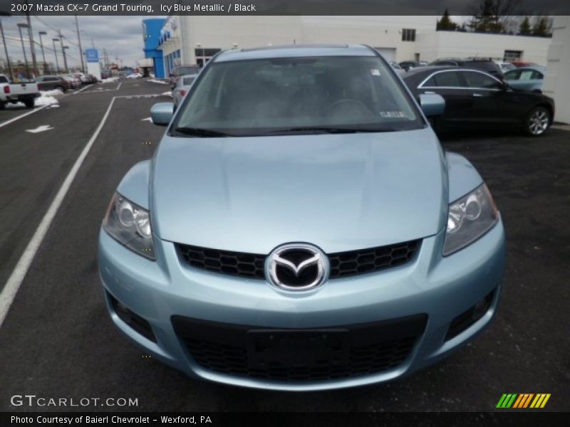 Icy Blue Metallic / Black 2007 Mazda CX-7 Grand Touring