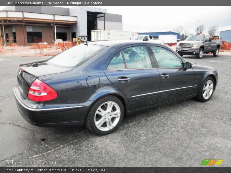 Midnight Blue / Stone 2005 Mercedes-Benz E 500 Sedan