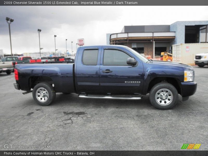 Imperial Blue Metallic / Dark Titanium 2009 Chevrolet Silverado 1500 LS Extended Cab