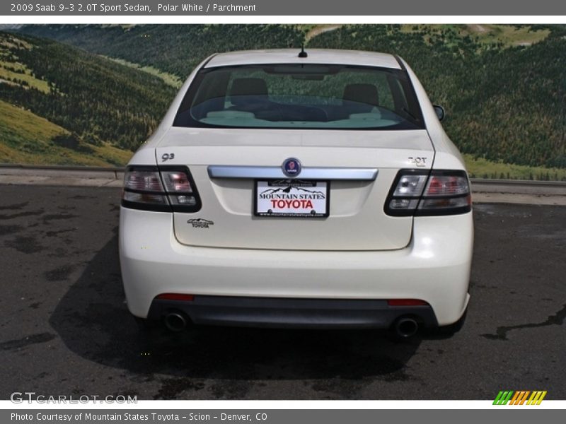 Polar White / Parchment 2009 Saab 9-3 2.0T Sport Sedan