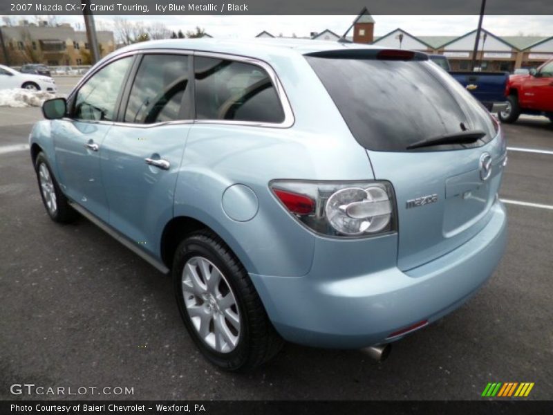 Icy Blue Metallic / Black 2007 Mazda CX-7 Grand Touring