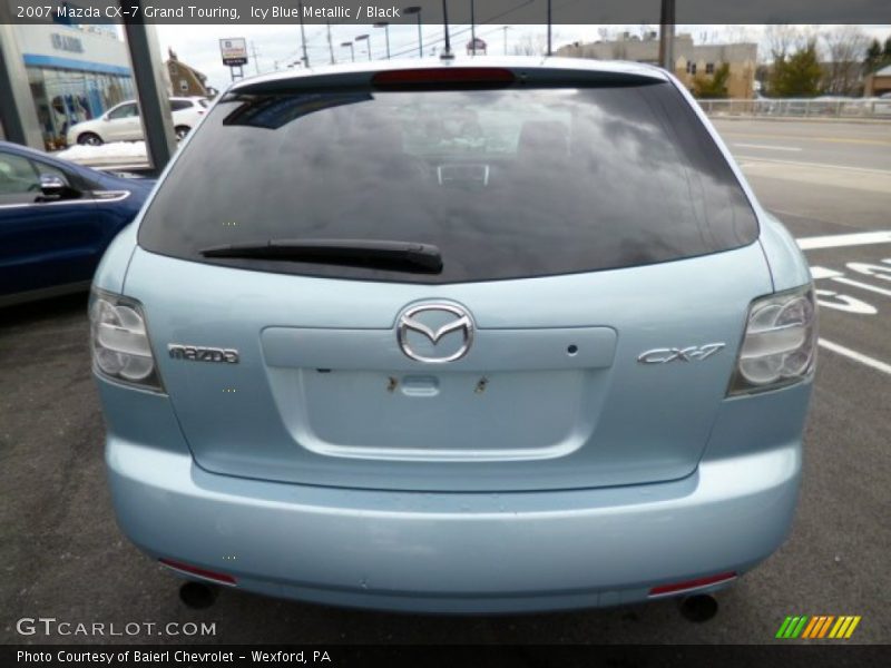 Icy Blue Metallic / Black 2007 Mazda CX-7 Grand Touring