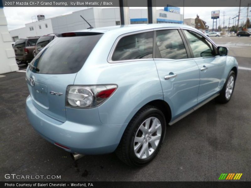 Icy Blue Metallic / Black 2007 Mazda CX-7 Grand Touring