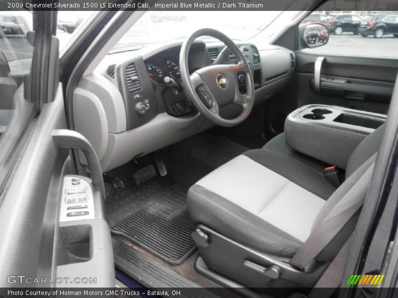 Imperial Blue Metallic / Dark Titanium 2009 Chevrolet Silverado 1500 LS Extended Cab