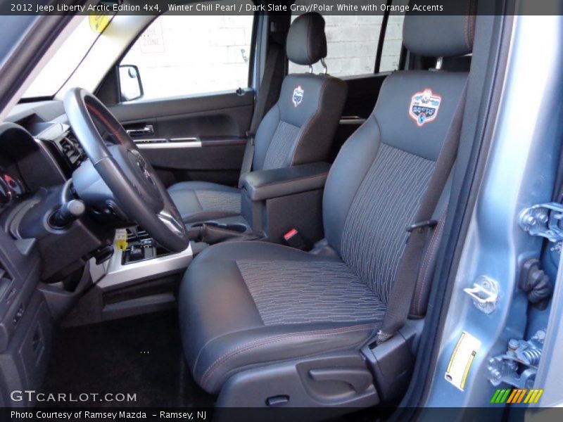 Front Seat of 2012 Liberty Arctic Edition 4x4
