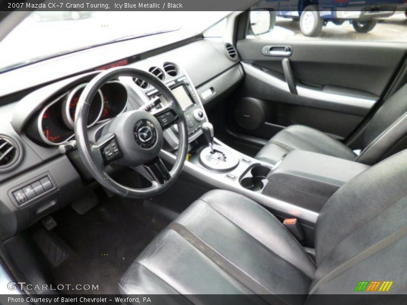 Icy Blue Metallic / Black 2007 Mazda CX-7 Grand Touring