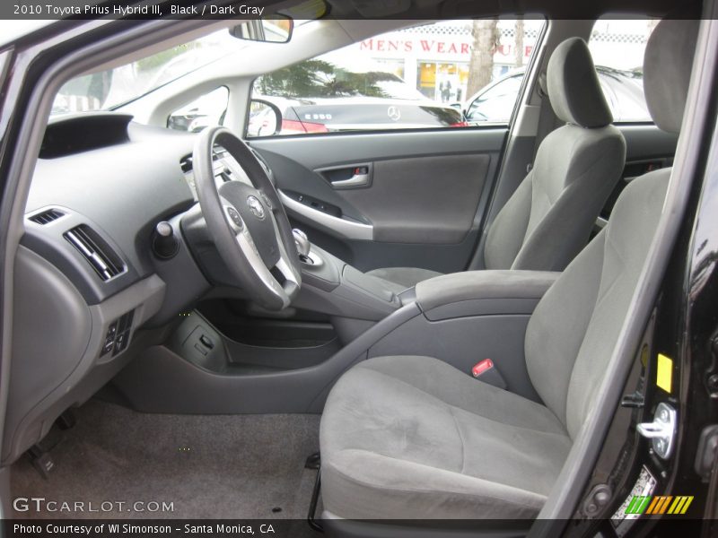 Black / Dark Gray 2010 Toyota Prius Hybrid III