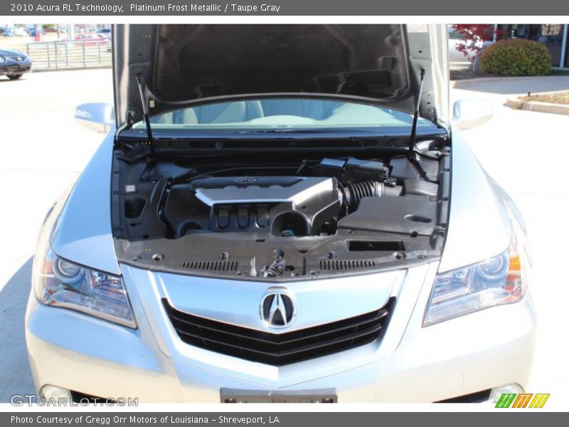 Platinum Frost Metallic / Taupe Gray 2010 Acura RL Technology