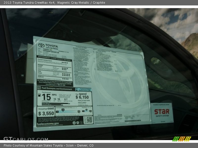 Magnetic Gray Metallic / Graphite 2013 Toyota Tundra CrewMax 4x4