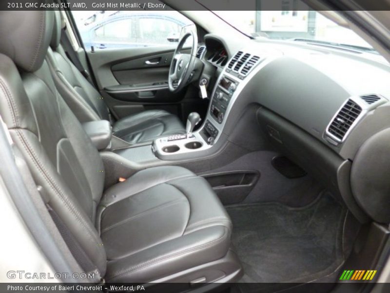Gold Mist Metallic / Ebony 2011 GMC Acadia SLT AWD