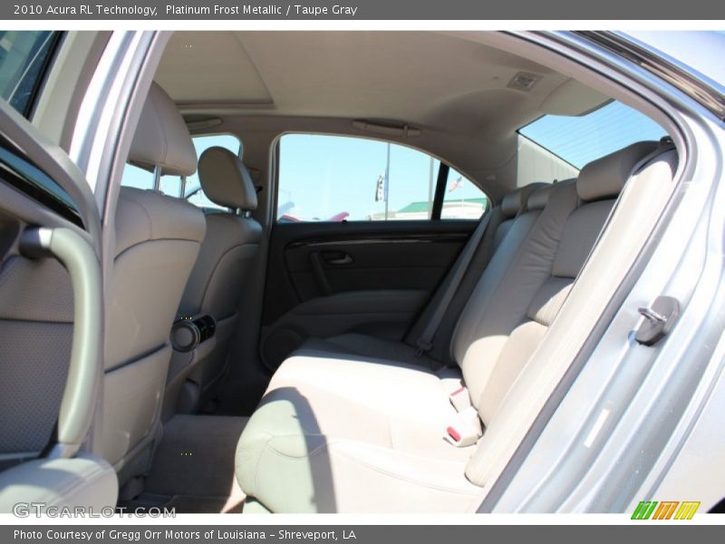 Platinum Frost Metallic / Taupe Gray 2010 Acura RL Technology