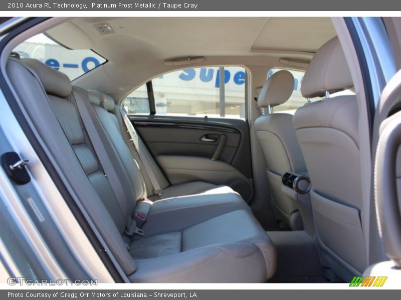 Platinum Frost Metallic / Taupe Gray 2010 Acura RL Technology