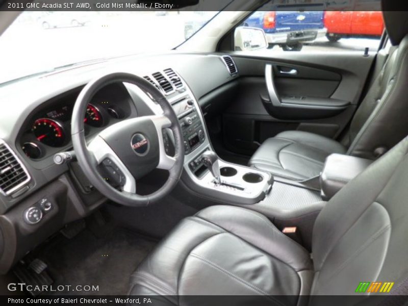Gold Mist Metallic / Ebony 2011 GMC Acadia SLT AWD