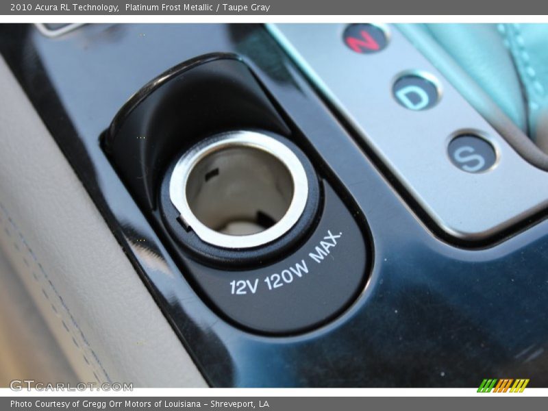 Platinum Frost Metallic / Taupe Gray 2010 Acura RL Technology
