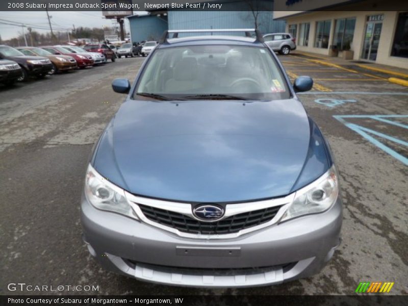Newport Blue Pearl / Ivory 2008 Subaru Impreza Outback Sport Wagon