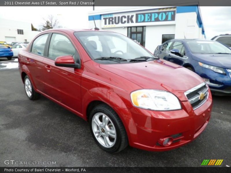 Sport Red / Charcoal 2011 Chevrolet Aveo LT Sedan