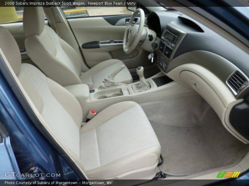 Newport Blue Pearl / Ivory 2008 Subaru Impreza Outback Sport Wagon