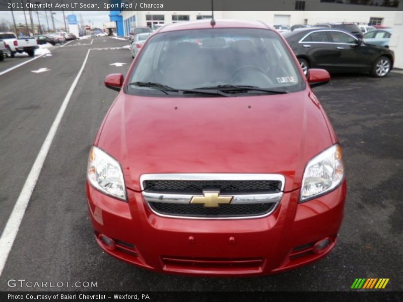 Sport Red / Charcoal 2011 Chevrolet Aveo LT Sedan