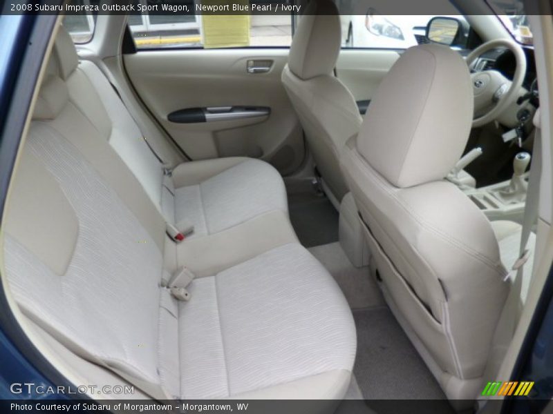 Newport Blue Pearl / Ivory 2008 Subaru Impreza Outback Sport Wagon