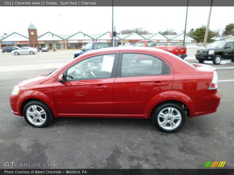 Sport Red / Charcoal 2011 Chevrolet Aveo LT Sedan