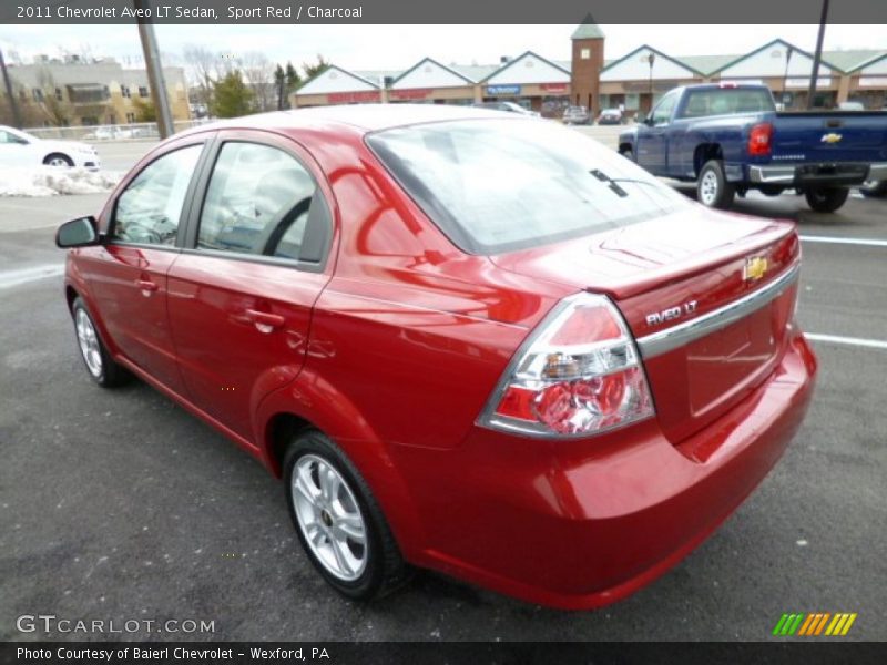 Sport Red / Charcoal 2011 Chevrolet Aveo LT Sedan