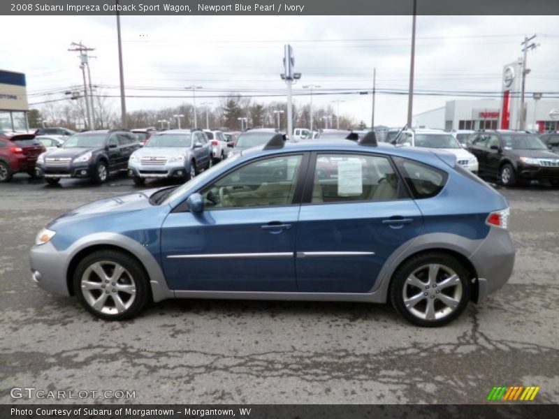 Newport Blue Pearl / Ivory 2008 Subaru Impreza Outback Sport Wagon